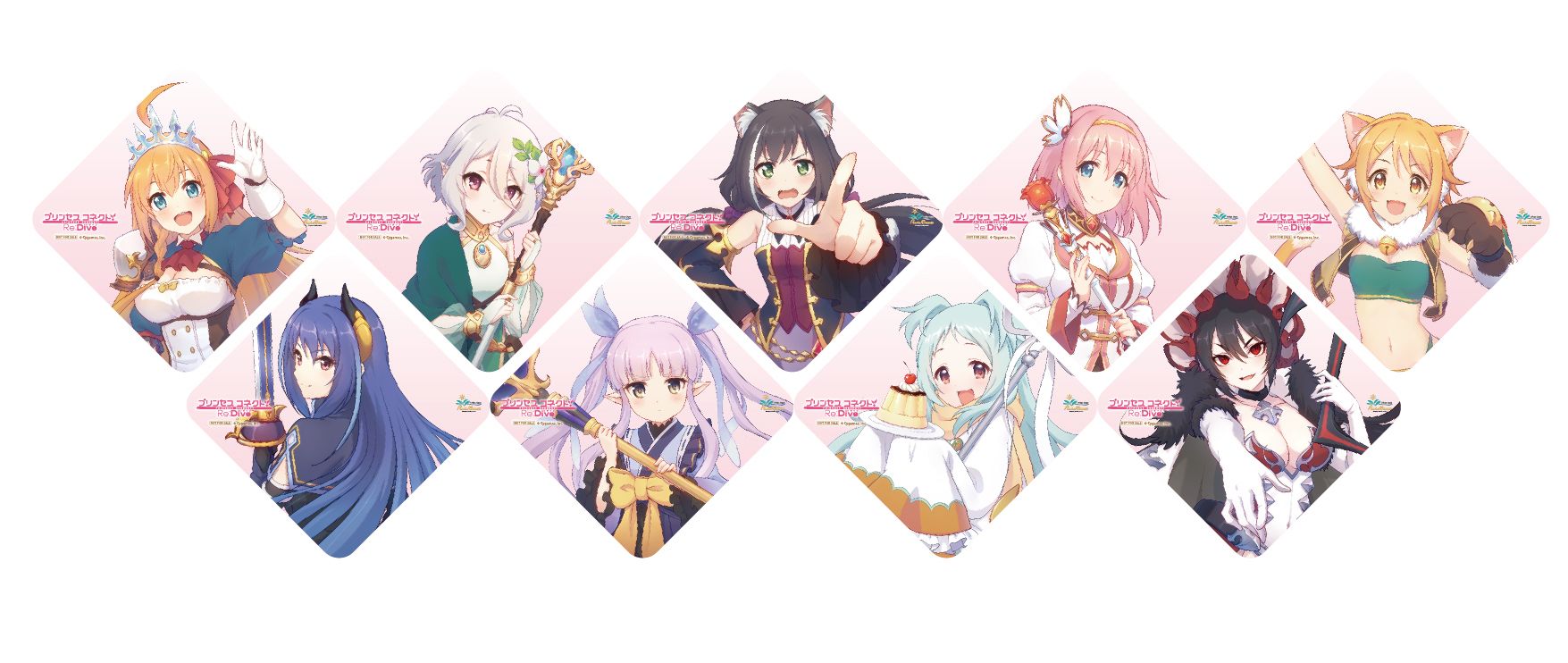 プリンセスコネクト パセラボカフェ限定 コースター 全9種セット